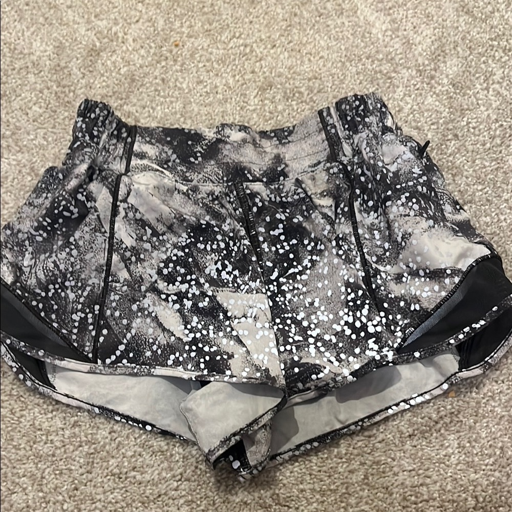 Lululemon Athletica Black and Gray Athletic Shorts
